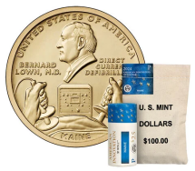 США 1 доллар 2024 Инновации / Бернард Лоун - дефибриллятор (Мэн) P Коллекционная монета 