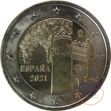 Испания 2 евро 2021 Исторический город Толедо