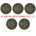 Германия 5х2 евро 2023 / 1275 лет со дня рождения Карла Великого. Все монетные дворы (A,D,F,G,J)