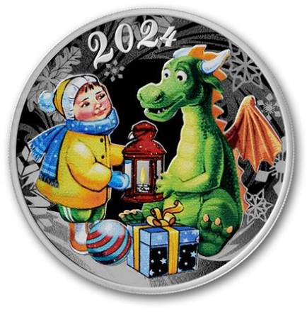 Год дракона. Медаль 2024 / монетный двор Гознака