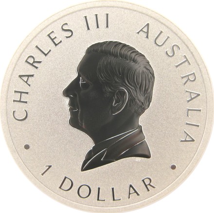 Австралия 1 доллар 2024 Кукабарра BU Серебро / Карл III Коллекционная монета