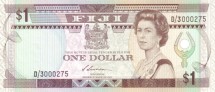 Фиджи 1 доллар 1987  Рынок в порту Сува  UNC / коллекционная купюра     