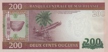 Мавритания 200 угия 2013 Каноэ  UNC / коллекционная купюра 